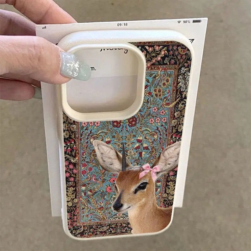 Vintage Deer Lichee Silicone P - Phone Cases Xiaomi 15 recension och pris