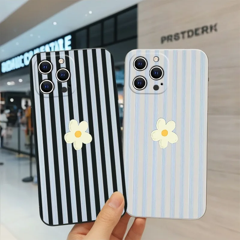 Stripes Flower Korean Phone Ca - Phone Cases Xr Iphone recension och pris