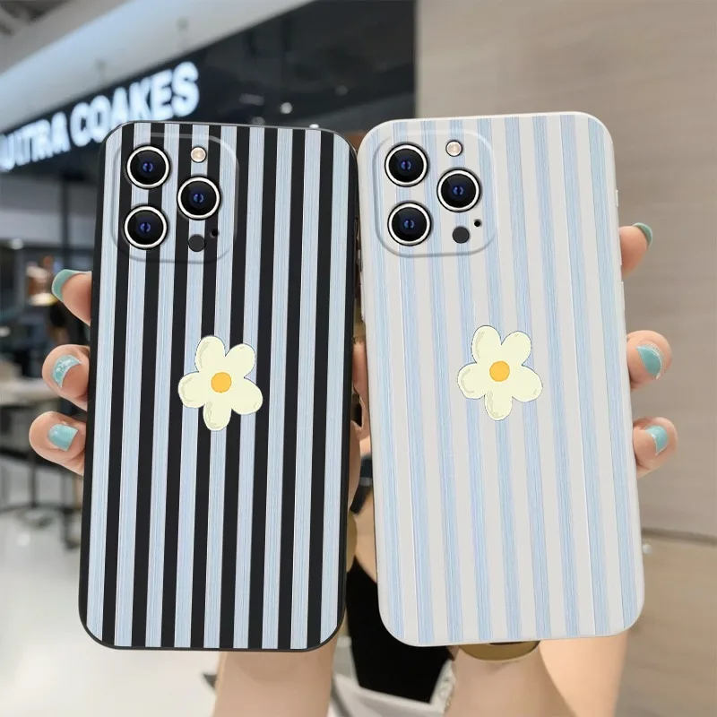 Stripes Flower Korean Phone Ca - Phone Cases Xr Iphone recension och pris
