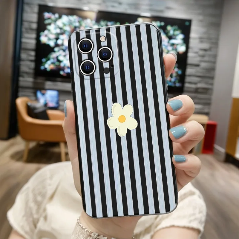 Stripes Flower Korean Phone Ca - Phone Cases Xr Iphone recension och pris