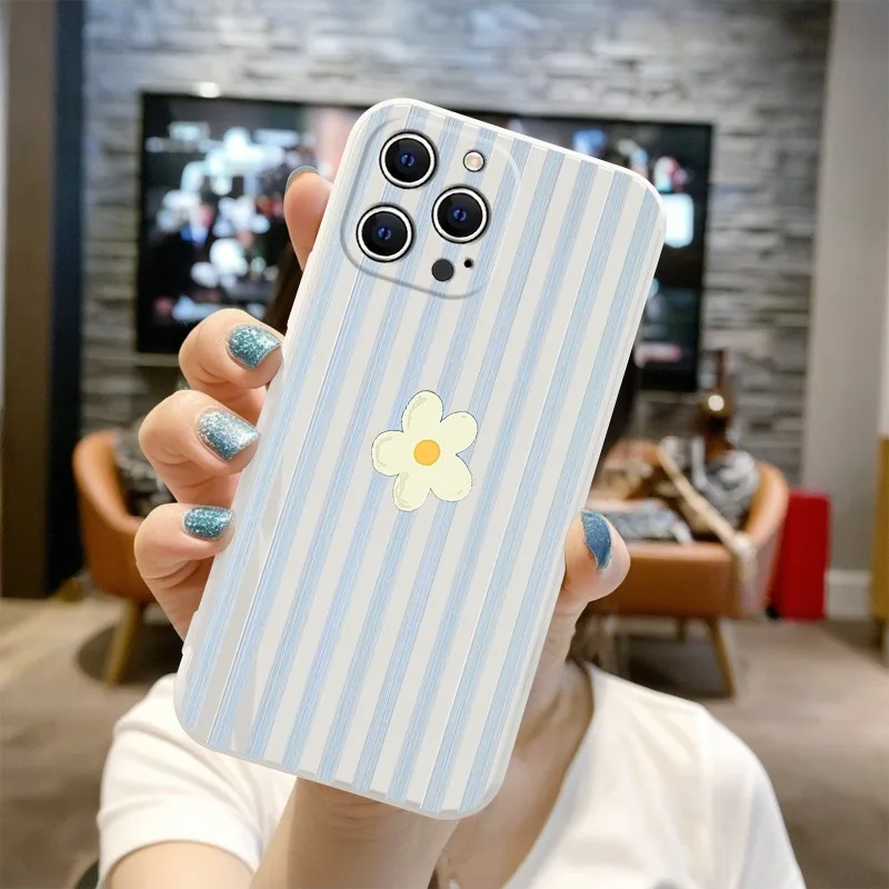 Stripes Flower Korean Phone Ca - Phone Cases Xr Iphone recension och pris