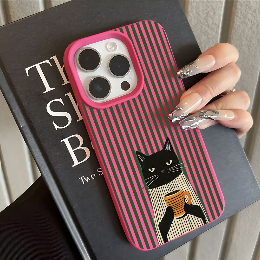 Funny Coffee Cat Pattern Lyche - Phone Cases Xr Iphone recension och pris
