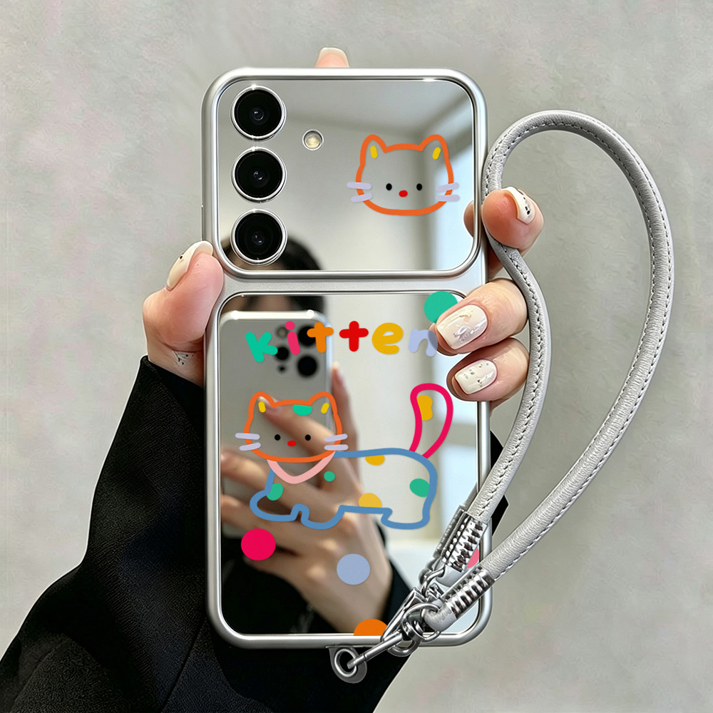 Cute Cat Mirror Case with Phon - Phone Cases Galaxy A16 5G recension och pris