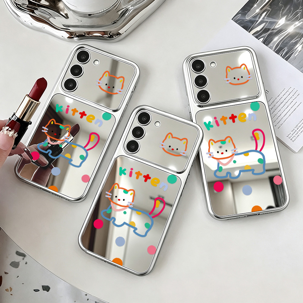 Cute Cat Mirror Case with Phon - Phone Cases Galaxy A16 5G recension och pris