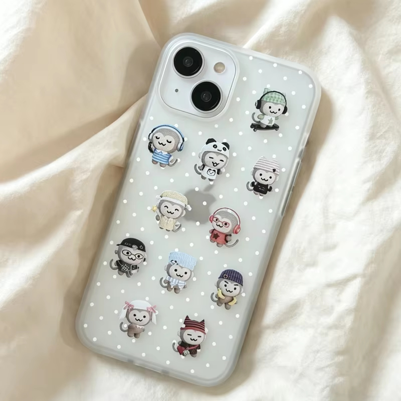 Simple Kawaii Monkey White Pol - Phone Cases Iphone 13 recension och pris